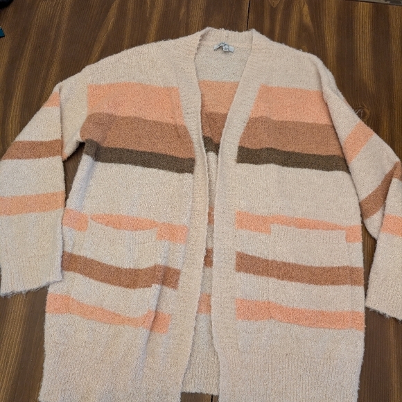 Cozy Striped Cardigan - Picture 1 of 5